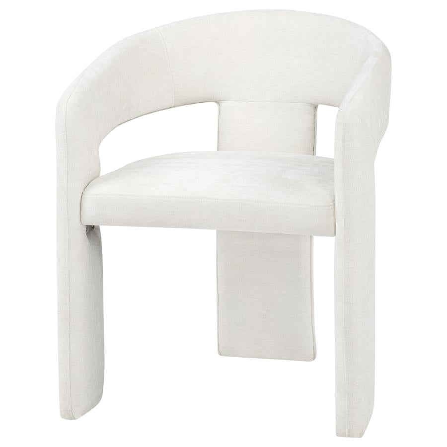 Carlow Upholstered Dining Arm Chair White (Set of 2) - 193813WHT