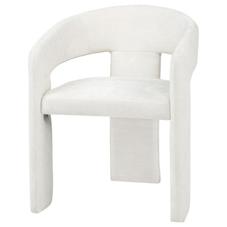 Carlow Upholstered Dining Arm Chair White (Set of 2) - 193813WHT