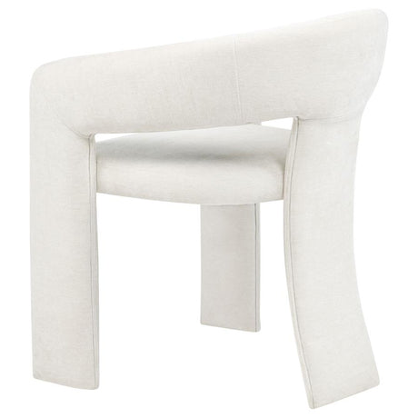 Carlow Upholstered Dining Arm Chair White (Set of 2) - 193813WHT