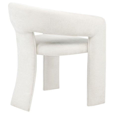 Carlow Upholstered Dining Arm Chair White (Set of 2) - 193813WHT