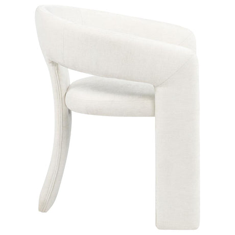 Carlow Upholstered Dining Arm Chair White (Set of 2) - 193813WHT