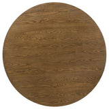 Franklin 54-inch Round Wood Pedestal Base Dining Table Dark Brown - 193830
