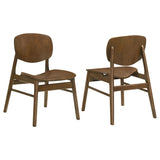 Benford Dining Side Chair Wood Seat Dark Brown (Set of 2) - 193832