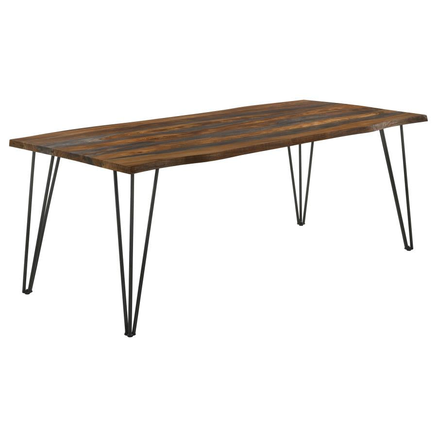 Neve 80-inch Live Edge Dining Table Grey Sheesham - 193861