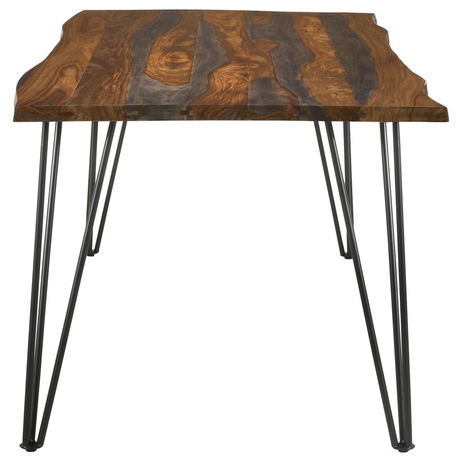 Neve 80-inch Live Edge Dining Table Grey Sheesham - 193861