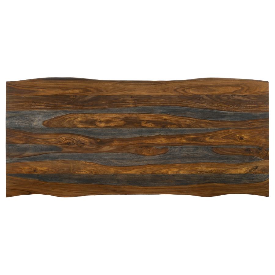 Neve 80-inch Live Edge Dining Table Grey Sheesham - 193861