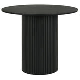 Hamlyn 43-inch Round Wood Counter Height Dining Table Black - 193938BLK