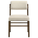Strouse 5-piece Dining Set Cream and Walnut - 193940WAL-S5B