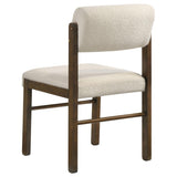 Strouse 5-piece Dining Set Cream and Walnut - 193940WAL-S5B