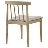 Cullen Dining Side Chair Upholstered Seat Natural Oak (Set of 2) - 193942NAT