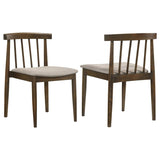 Cullen Dining Side Chair Upholstered Seat Dark Walnut (Set of 2) - 193942WAL