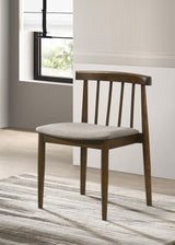Cullen Dining Side Chair Upholstered Seat Dark Walnut (Set of 2) - 193942WAL