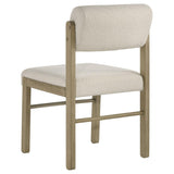 Decker 7-piece 82-inch Rectangular Dining Set Cream and Natural Oak - 193951NAT-S7B
