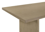 Decker 7-piece 82-inch Rectangular Dining Set Cream and Natural Oak - 193951NAT-S7D