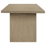 Decker 7-piece 82-inch Rectangular Dining Set Grey and Natural Oak - 193951NAT-S7E