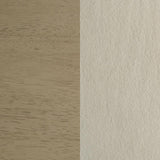 Redbridge Velvet Upholstered Side Chair Cream and Natural Oak (Set of 2) - 193952NAT