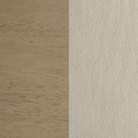 Redbridge Velvet Upholstered Side Chair Cream and Natural Oak (Set of 2) - 193952NAT