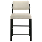 Decker 7-piece 70-inch Rectangular Counter Height Dining Set Cream and Black - 193958BLK-S7B