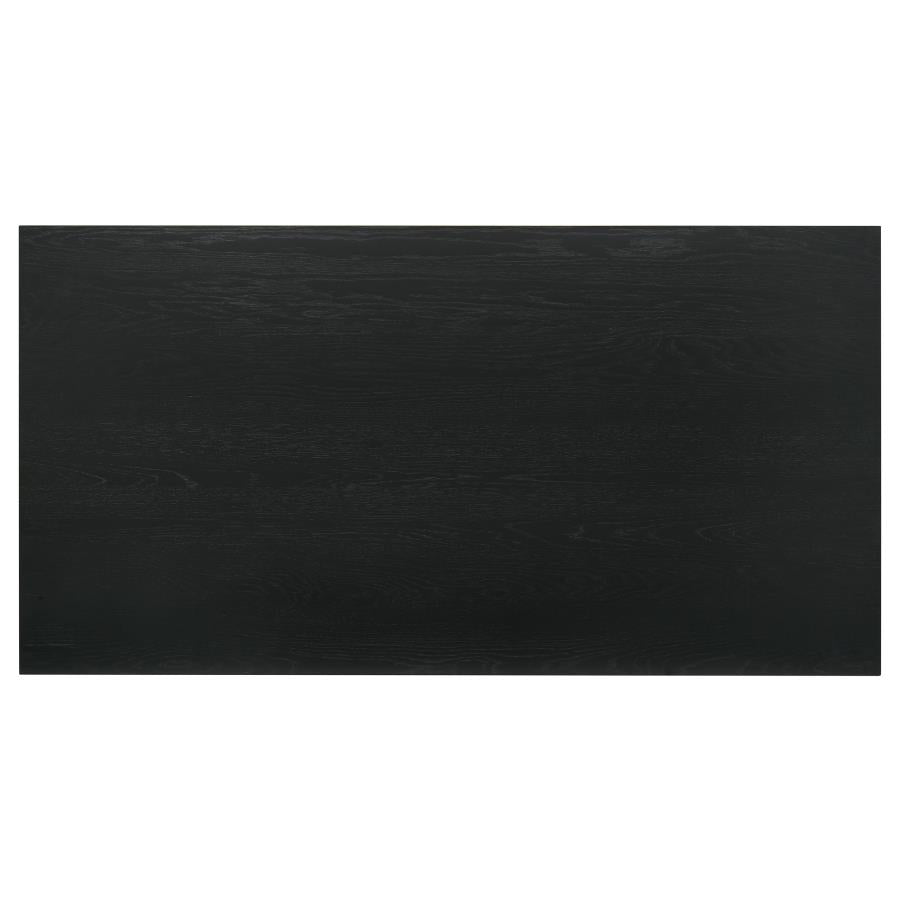 Decker 7-piece 70-inch Rectangular Counter Height Dining Set Grey and Black - 193958BLK-S7E