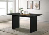 Decker 70-inch Rectangular Wood Counter Height Dining Table Black - 193958BLK