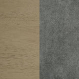 Redbridge Velvet Upholstered Side Chair Grey and Natural Oak (Set of 2) - 193962NAT