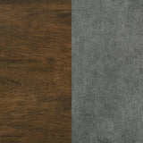 Redbridge Velvet Upholstered Side Chair Grey and Walnut (Set of 2) - 193962WAL