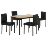 Garza 5-piece Rectangular Dining Table Greige Oak - 193981-S5