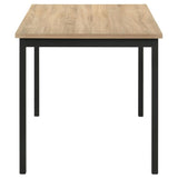 Garza 5-piece Rectangular Dining Table Greige Oak - 193981-S5