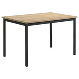 Garza Rectangular 48-inch Dining Table Greige Oak - 193981