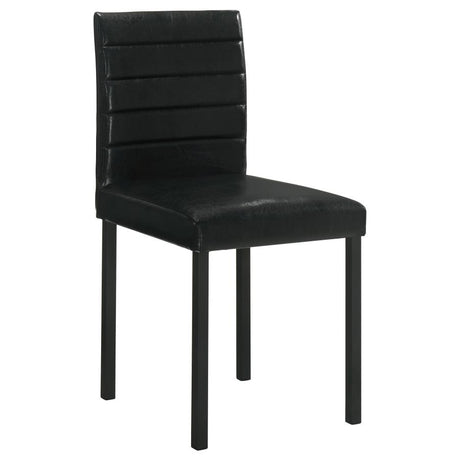 Garza Upholstered Dining Side Chair Black (Set of 4) - 193982