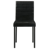 Garza Upholstered Dining Side Chair Black (Set of 4) - 193982