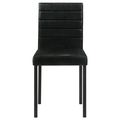 Garza Upholstered Dining Side Chair Black (Set of 4) - 193982
