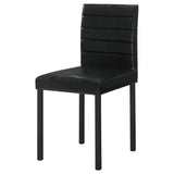 Garza Upholstered Dining Side Chair Black (Set of 4) - 193982