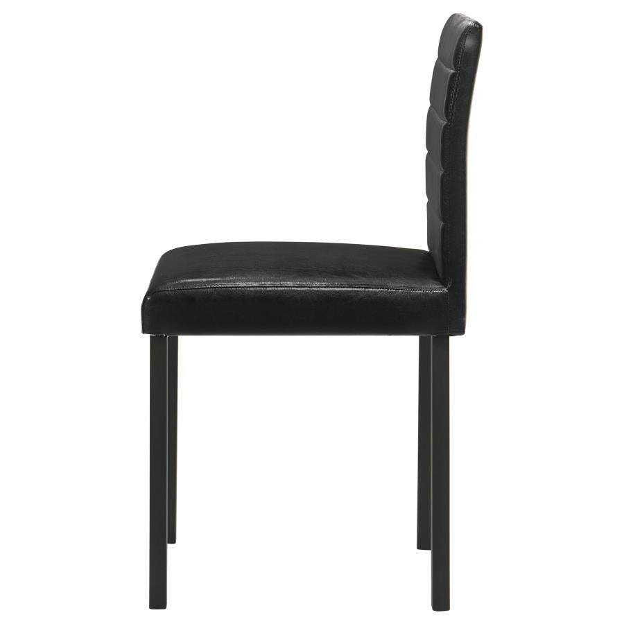 Garza Upholstered Dining Side Chair Black (Set of 4) - 193982