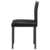 Garza Upholstered Dining Side Chair Black (Set of 4) - 193982