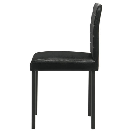 Garza Upholstered Dining Side Chair Black (Set of 4) - 193982