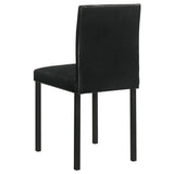 Garza Upholstered Dining Side Chair Black (Set of 4) - 193982