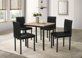 Garza Upholstered Dining Side Chair Black (Set of 4) - 193982