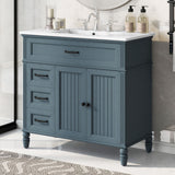 Bathroom Vanity With Sink, Freestanding Cabinet & Drawers