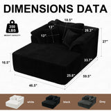 Chaise Lounge Chair, Deep Seat Sleeper Couch For Living Room