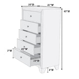 1 Piece Chest Knob Handles Drawers Furniture Storage - Brown