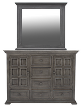 Chalet Terra Queen Panel Bed Dresser Mirror & Nightstand - 3721QHPT+3721QFPT+3721QRT+3722MT+3700DT+3701NST3