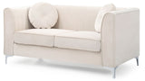 Glam Styled Micro Suede Loveseat