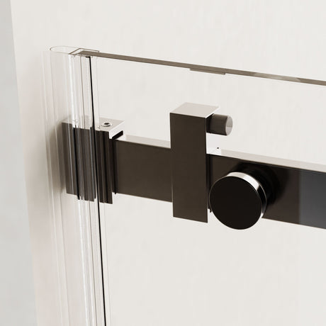 Frameless Single Sliding Shower Door, Sgcc Tempered Glass, Reversible