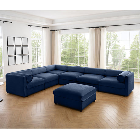 Contemporary Elegant Sofa With Storage And Ottoman