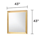 Obsession - Square Mirror - White