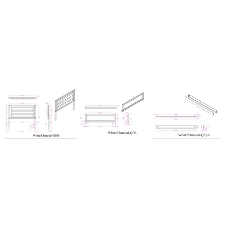Soulmarie - Bed With LED Lighting And Padded Headboard