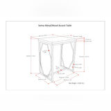 Selma - Handcrafted Metal And Wood Accent Table