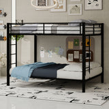 Bunk Bed For Kids, Convertible Frame With Ladders & Guardrail