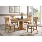 Auburn - 5 Piece Dining Set - Natural / Light Brown